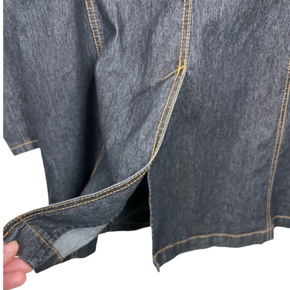 Bisou Bisou Michele Bohbot Denim Hook Eye Closure Jack Size Small Petite - Picture 12 of 14